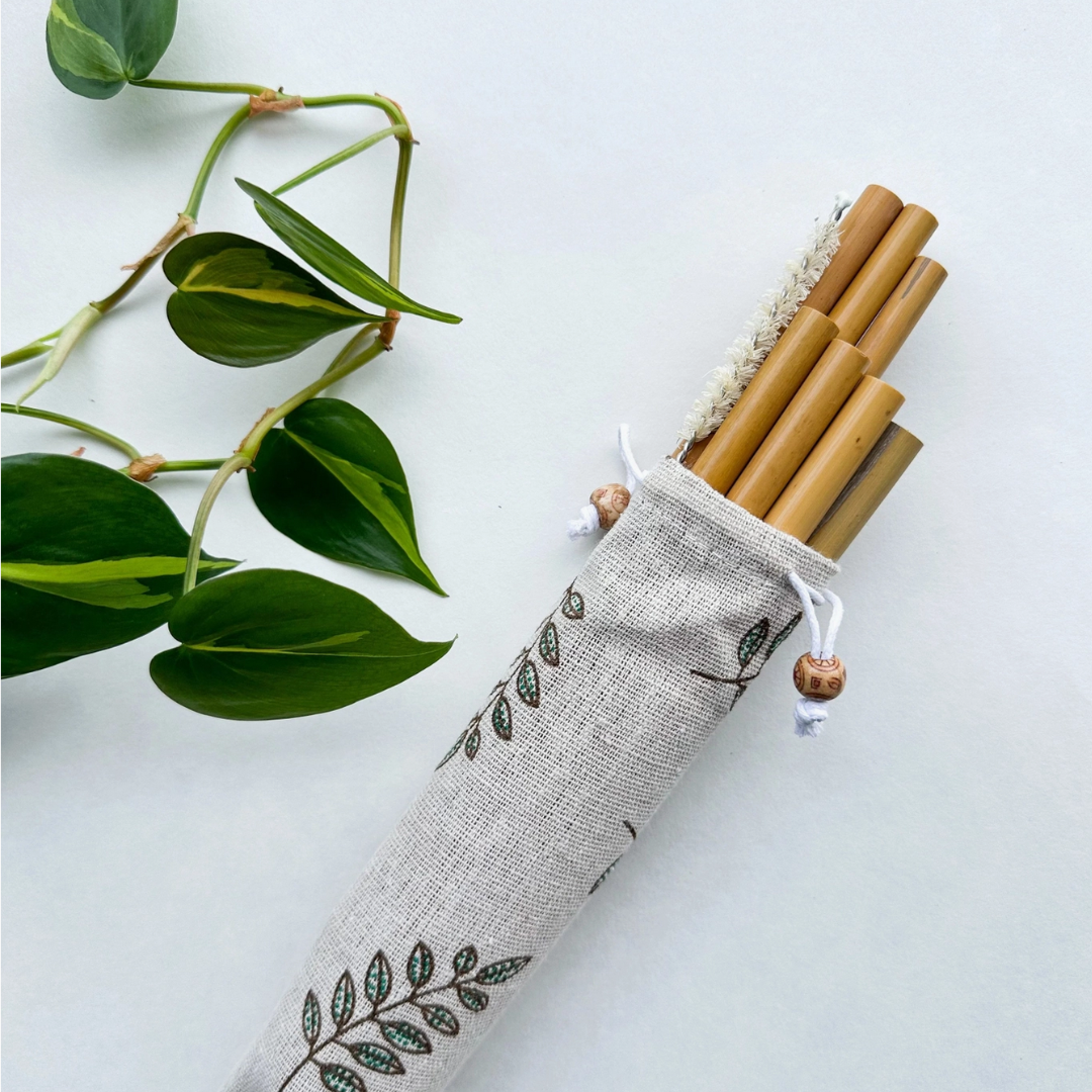 Reusable Natural Bamboo Drinking Straws