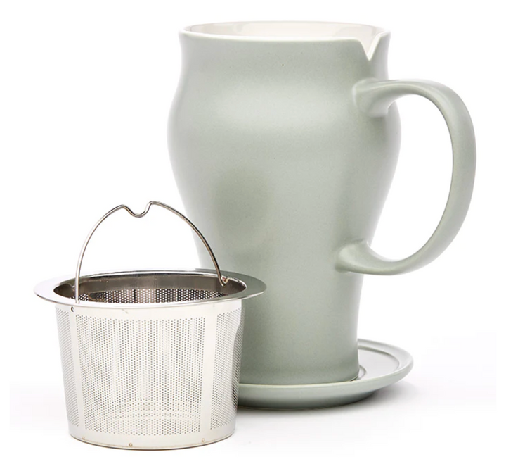 Satin Tea Mug Sage Green