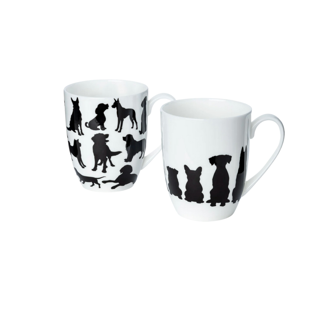 Dog Silhouette Mug Pair (2)
