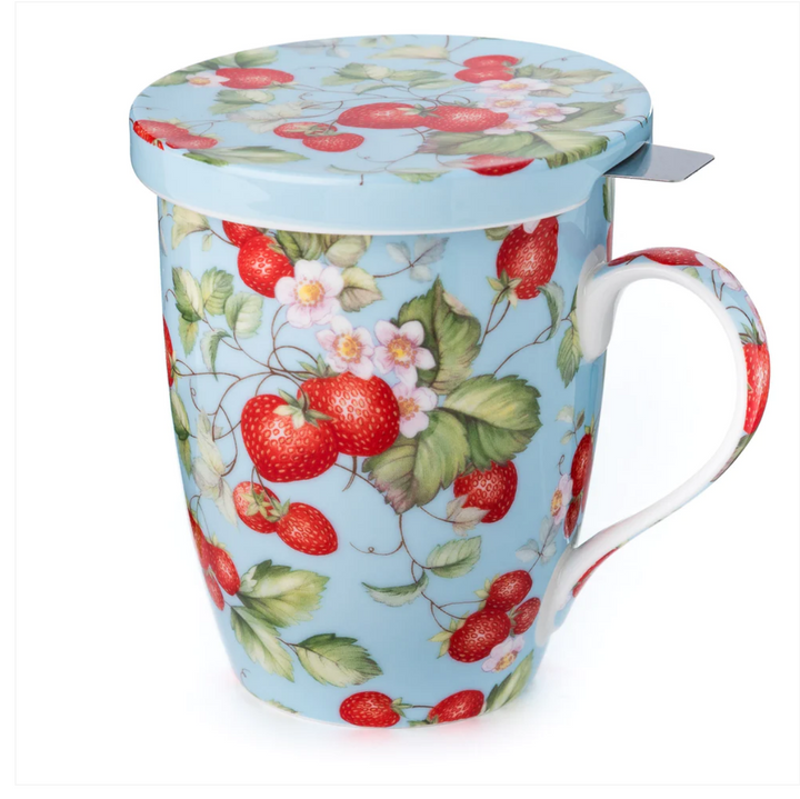 Strawberries Forever Fine Bone China Mug