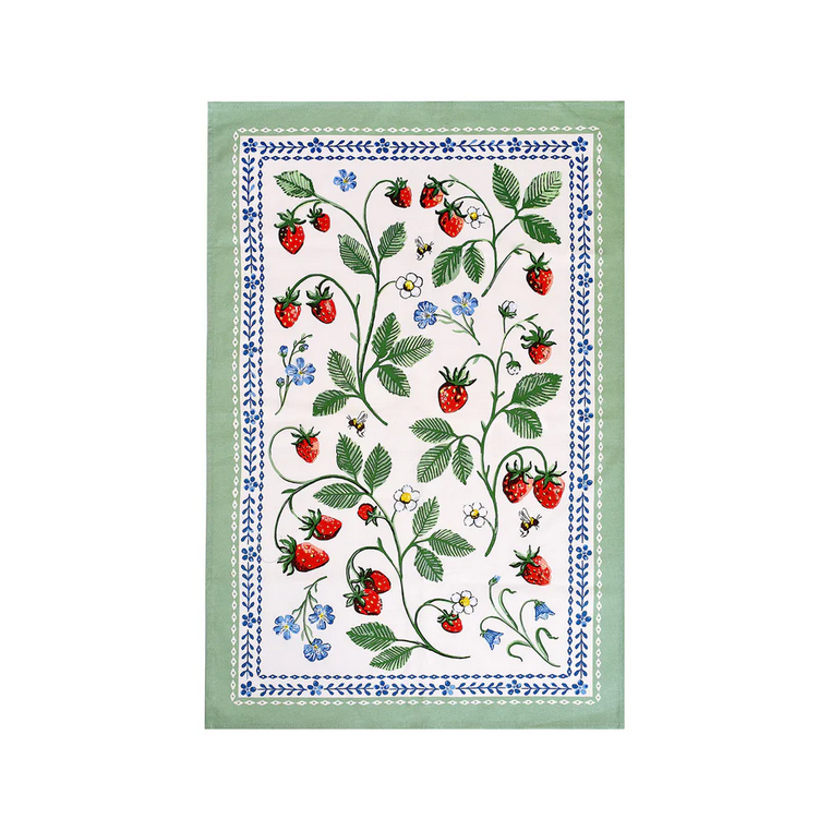 Strawberry Patch Tea Towel
