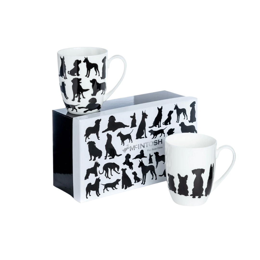 Dog Silhouette Mug Pair (2)