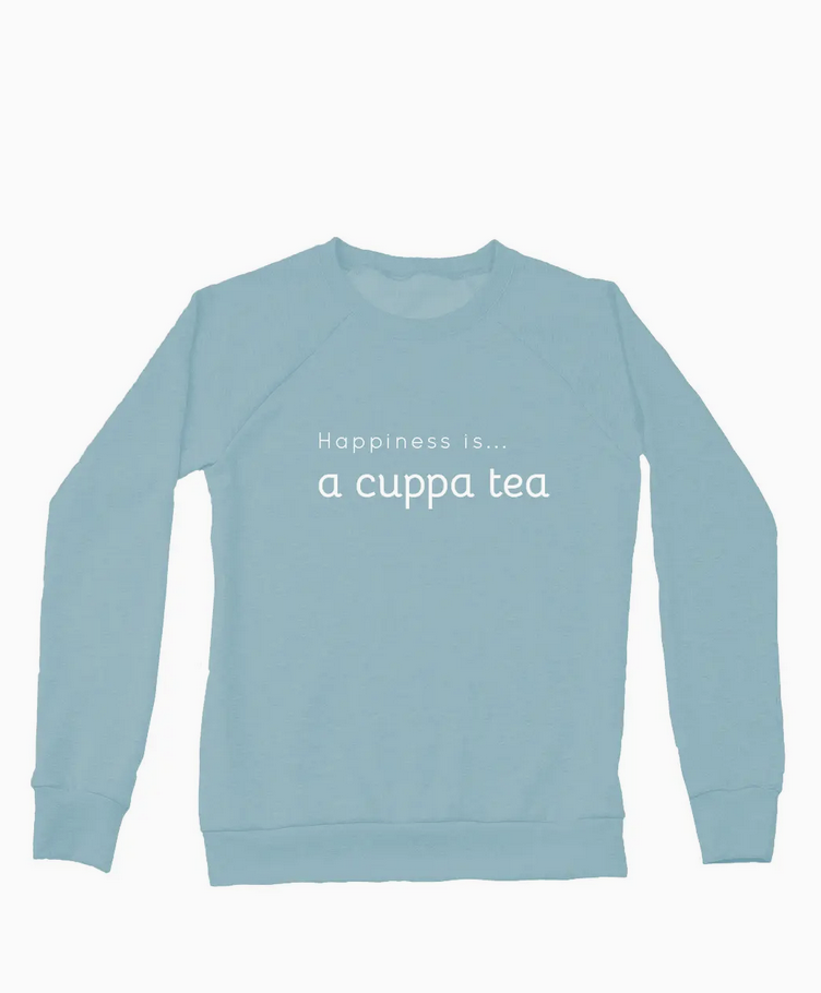 Cuppa Tea Crew Sweatshirt Teal