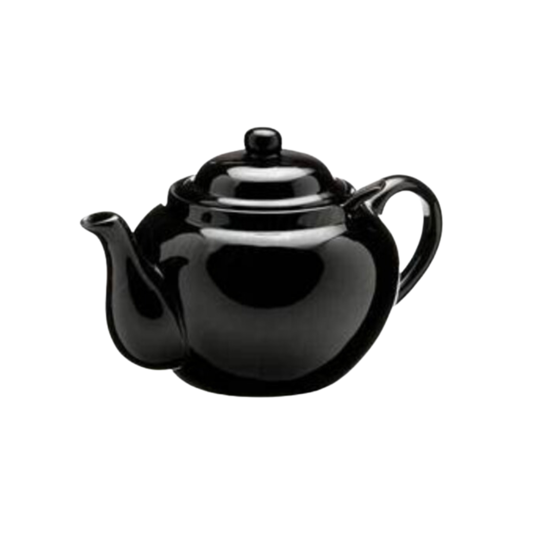 Dominion Teapot with Infuser - Black Ceramic 3 Cup
