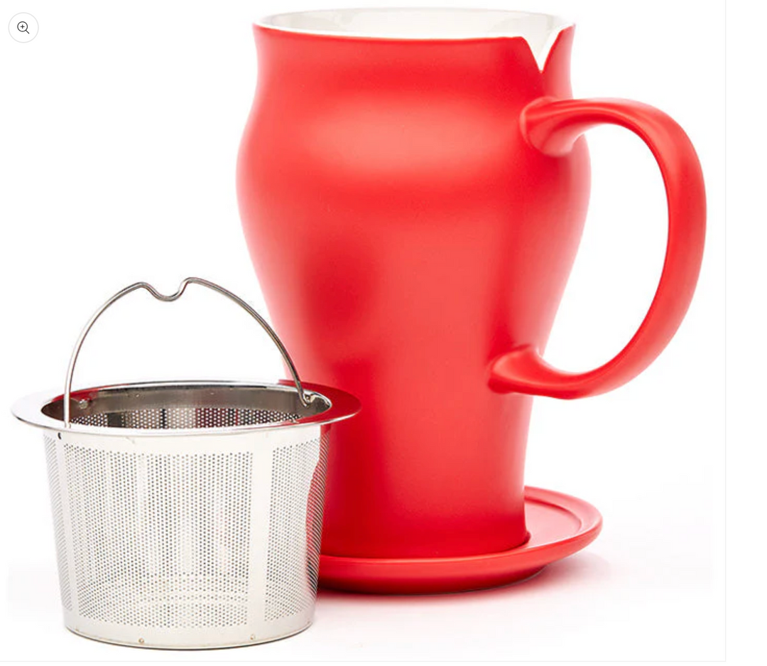 Satin Tea Mug Cayenne Red