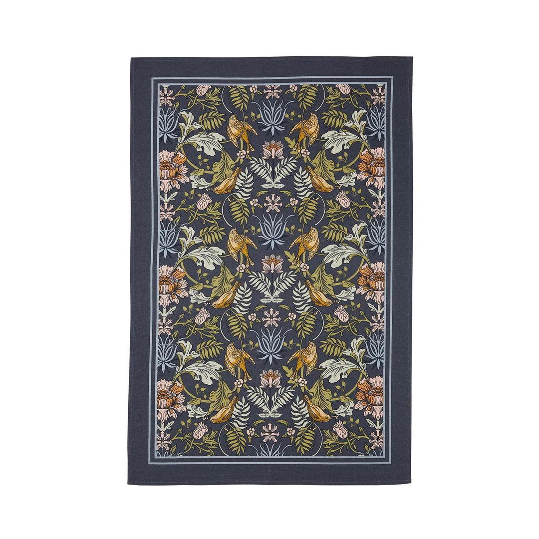 Finch and Flower Tea Towel