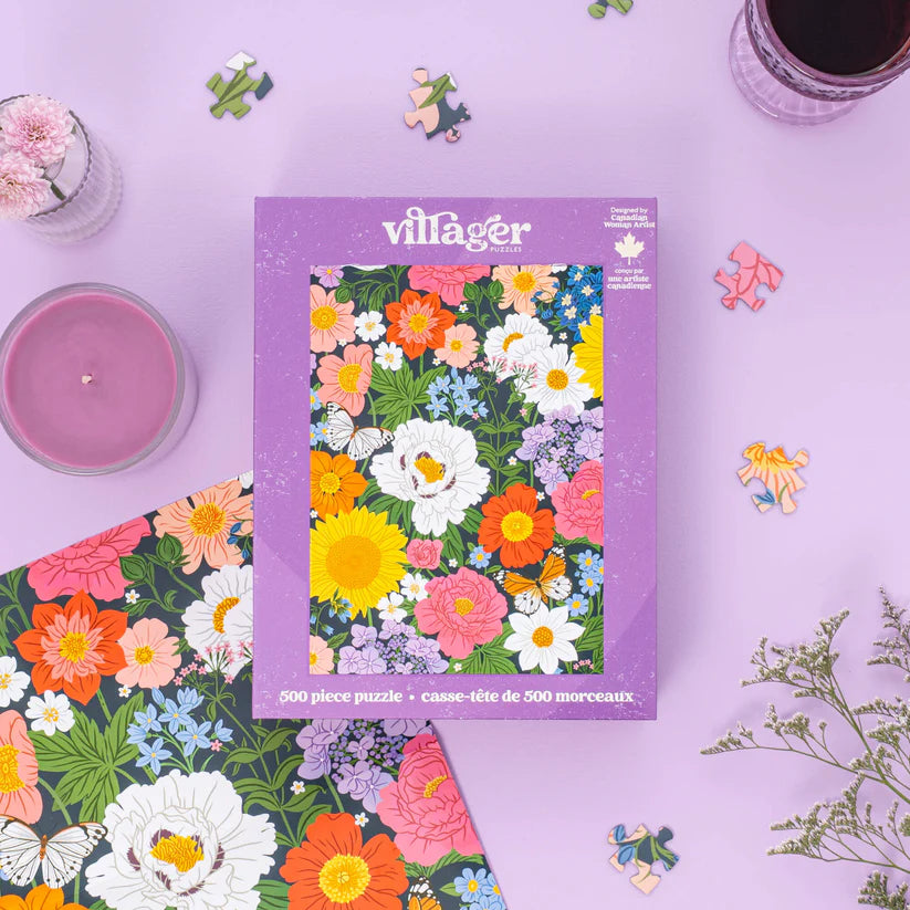 MIdnight Blooms 500 Piece Puzzle