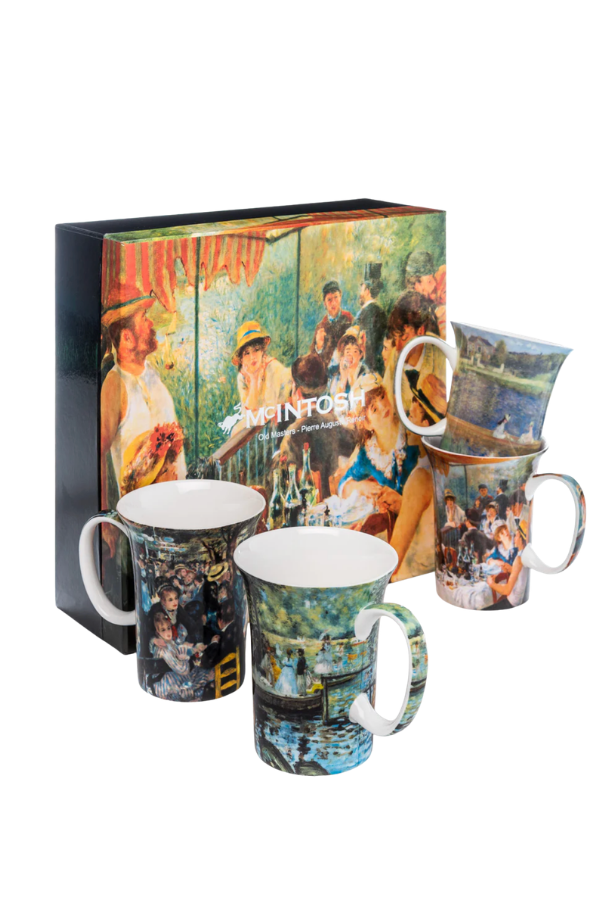 Renoir Set of 4 Fine Bone China Mugs
