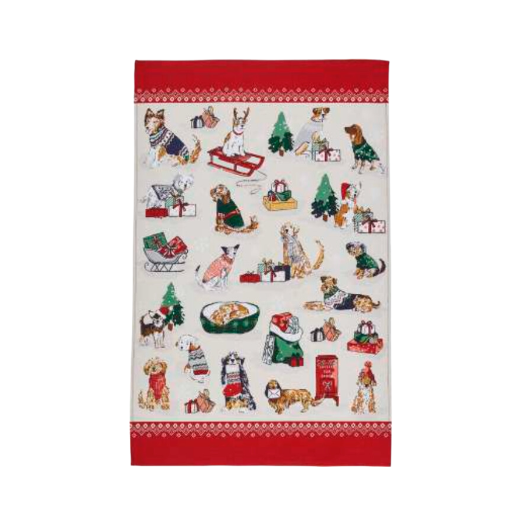 Merry Mutt Cotton Tea Towel