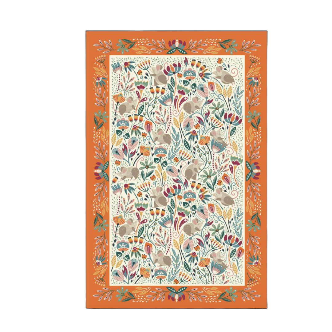 Field Mice Cotton Tea Towel