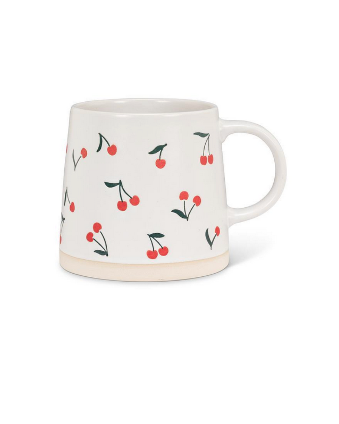 Wide Base Mug with Cherries
