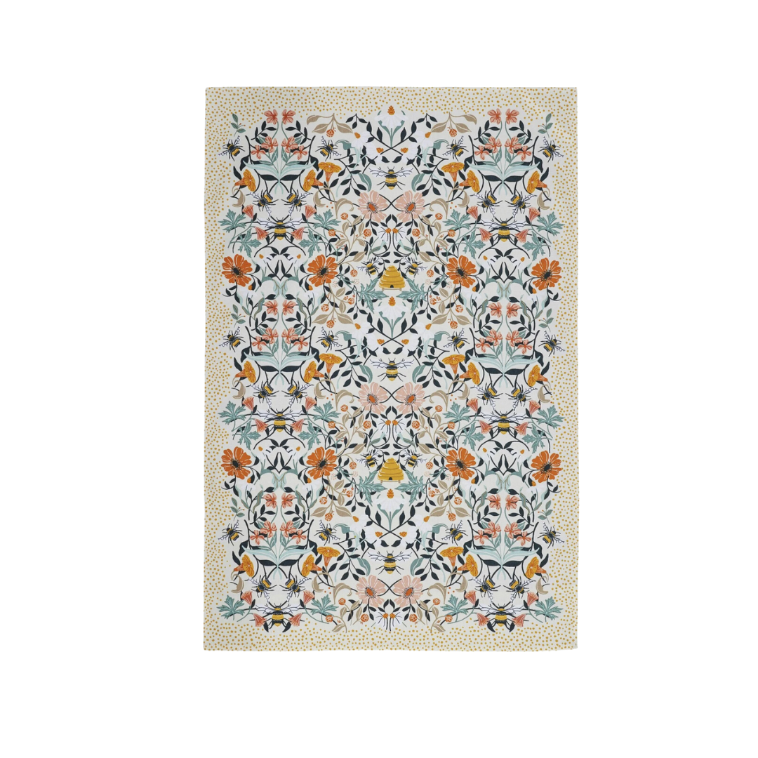 Bee Bloom Tea Towel