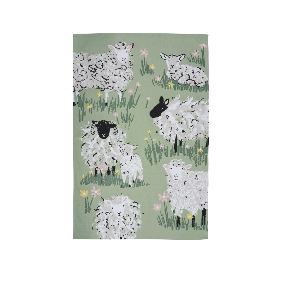 Wooly Sheep Tea Towel