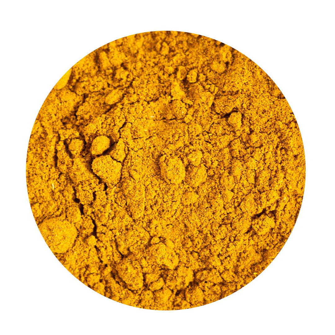 Bright golden tumeric powder 