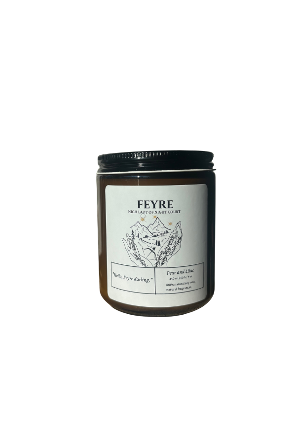 100% natural soy wax candle