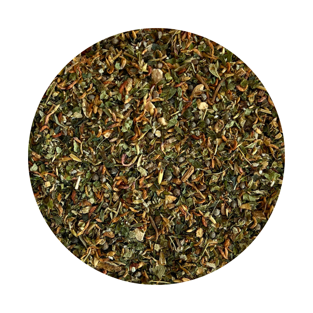 Loose Leaf herbal blend with traditional herbs to aid with symptoms of menopause.