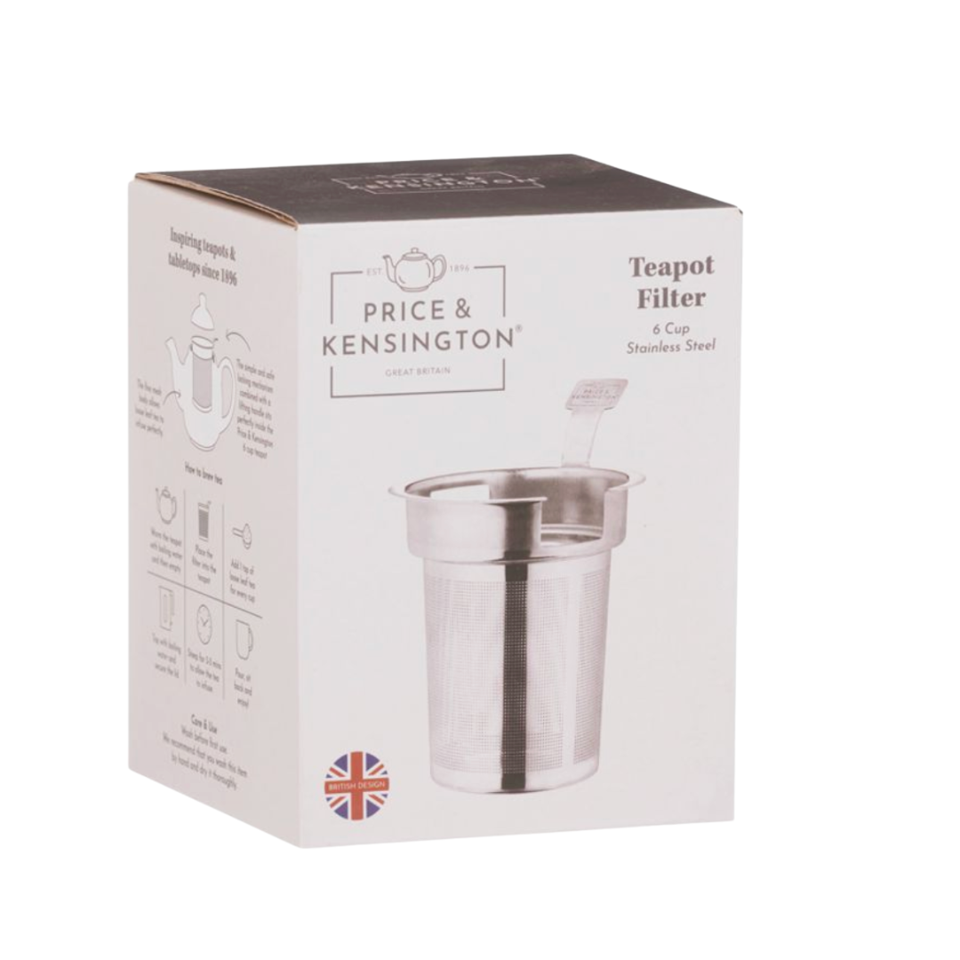 Box of Price & Kensington teapot filter on a white background