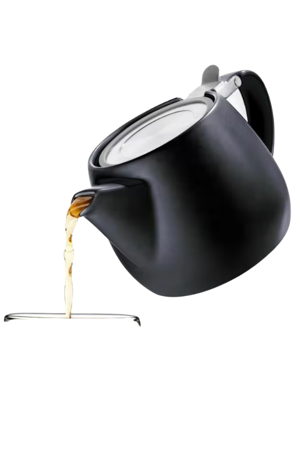 Pluto Porcelain Teapot Slate Black