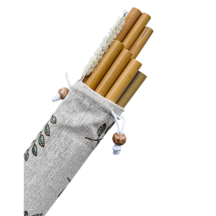 Reusable Natural Bamboo Drinking Straws