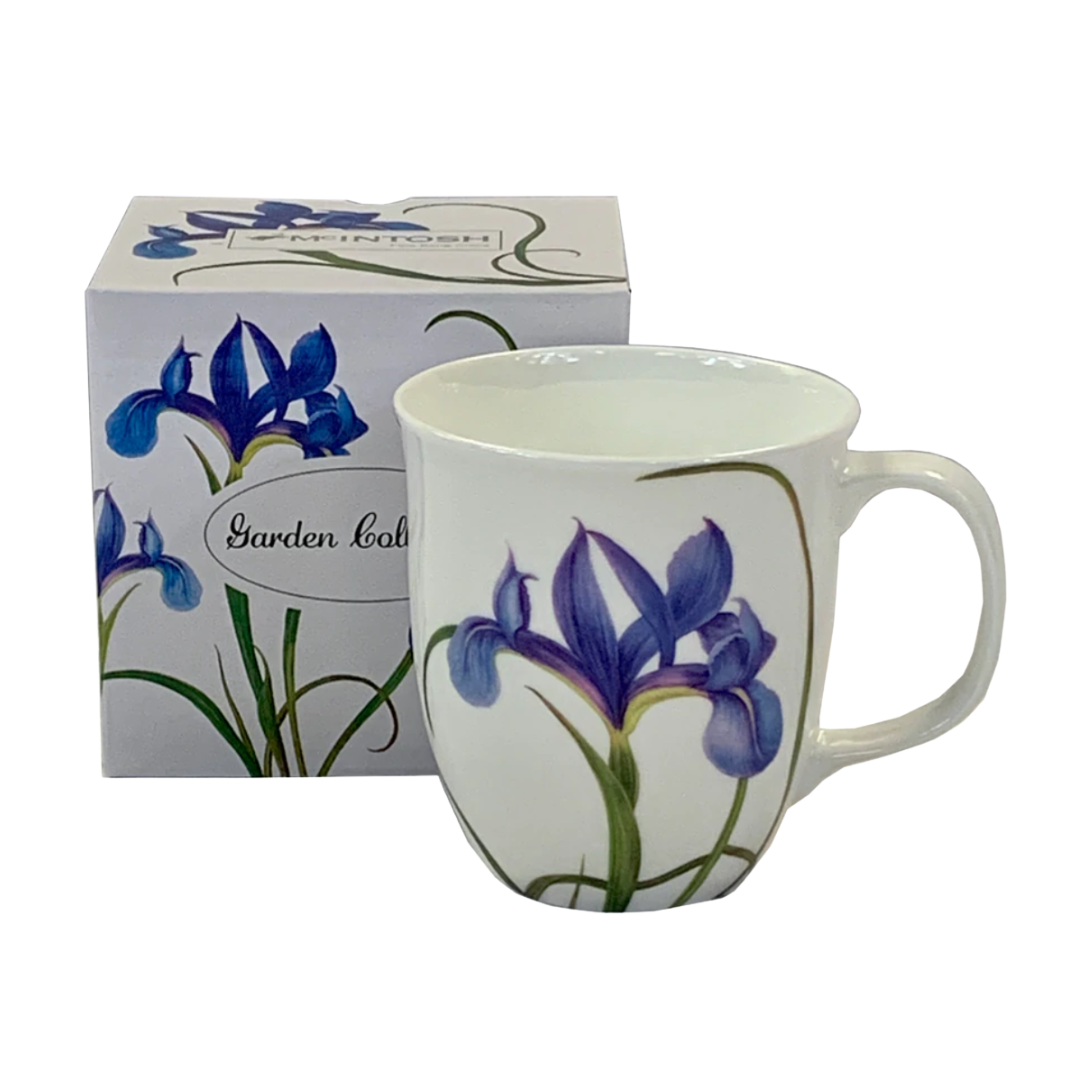 Blue Iris Fine Bone China Mug