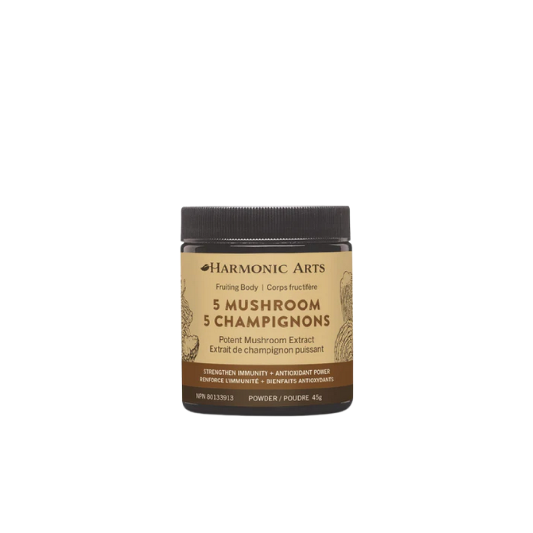 Harmonic Arts 5 Mushroom Concentrated Powder 45G