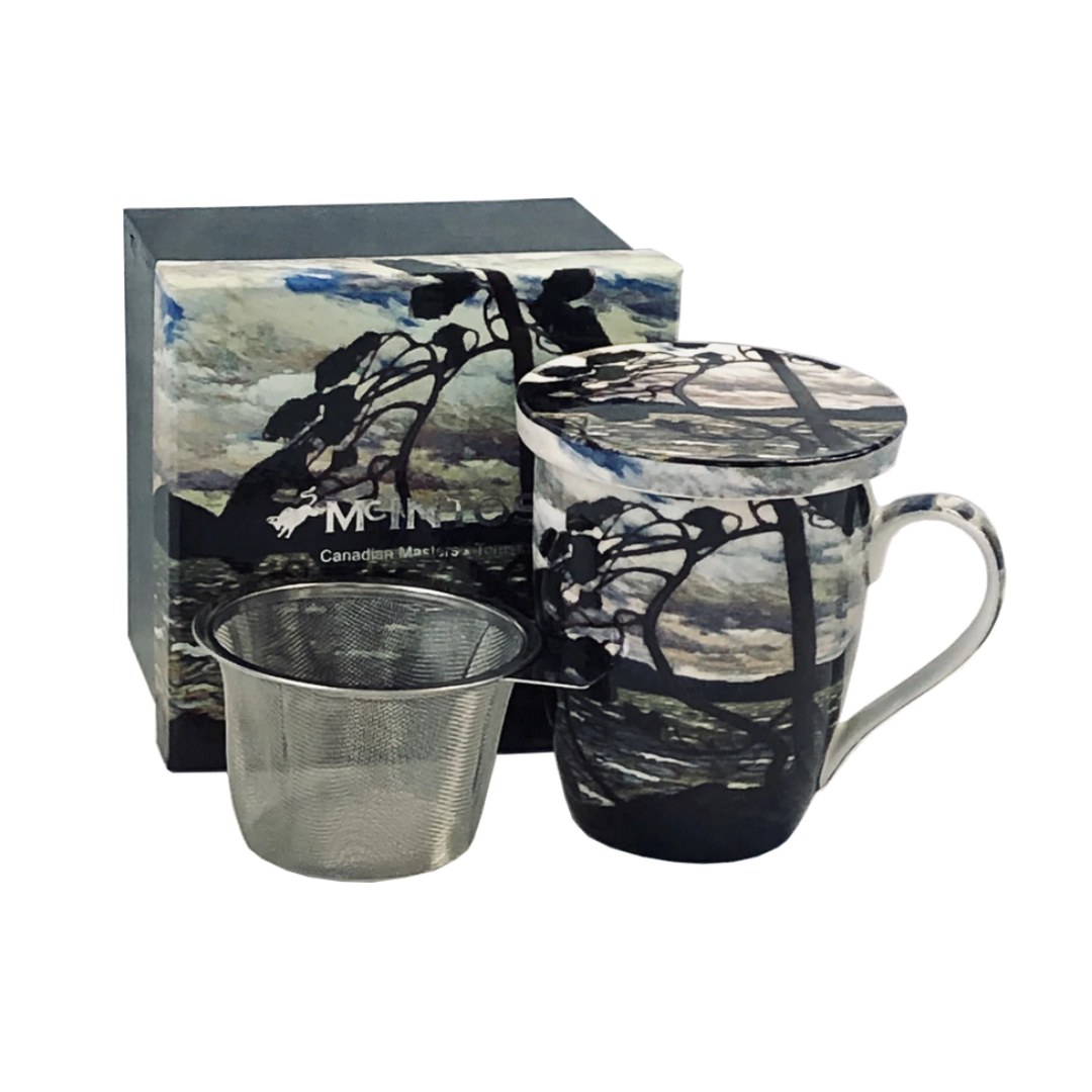 West Wind Mug with infuser Tom Thomson