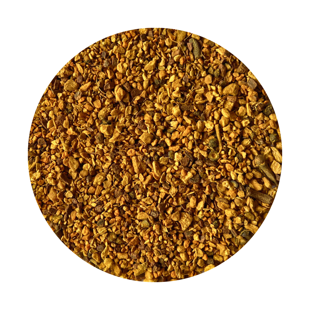 Loose Leaf Organic Tumeric Tea with spices.