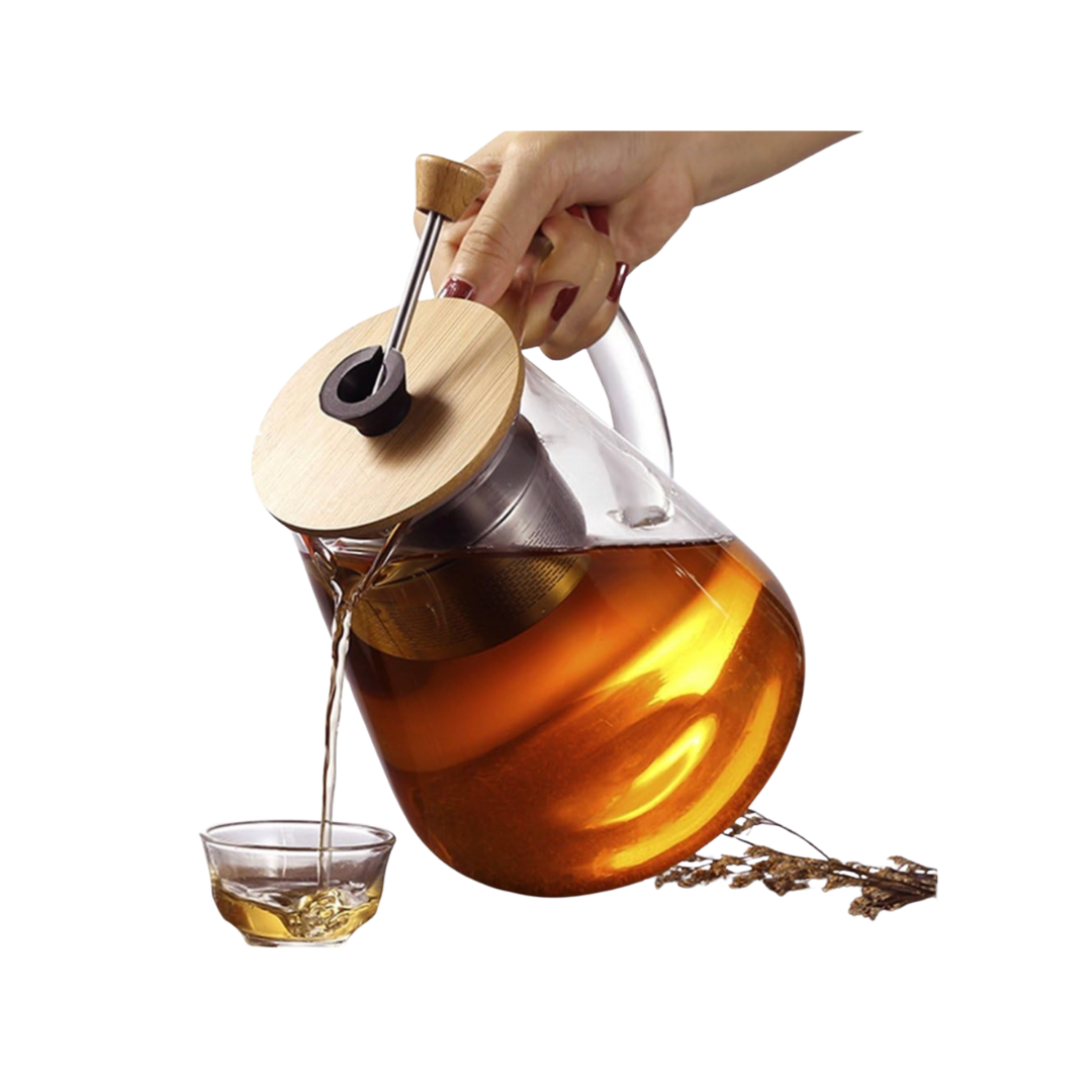 Lift and Lock Infusing Glass Teapot 950ml