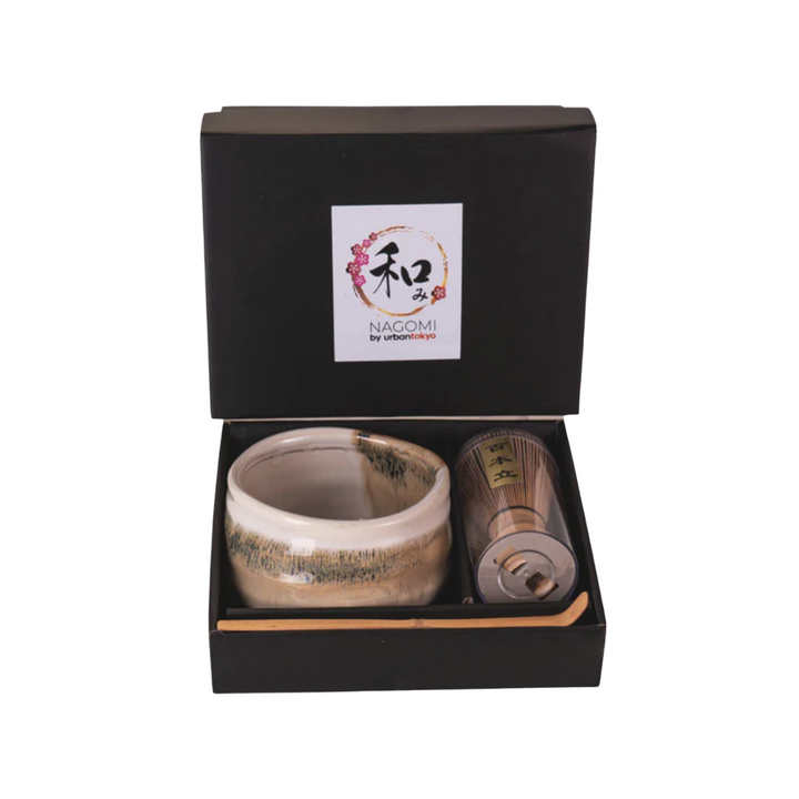 Matcha Bowl Set with Whisk and Chasaku (traditional matcha spoon)