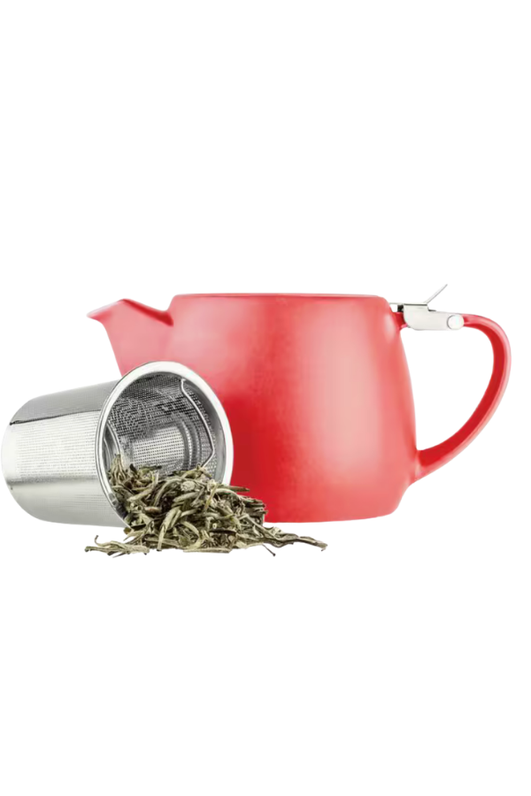 Pluto Porcelain Teapot Berry Red