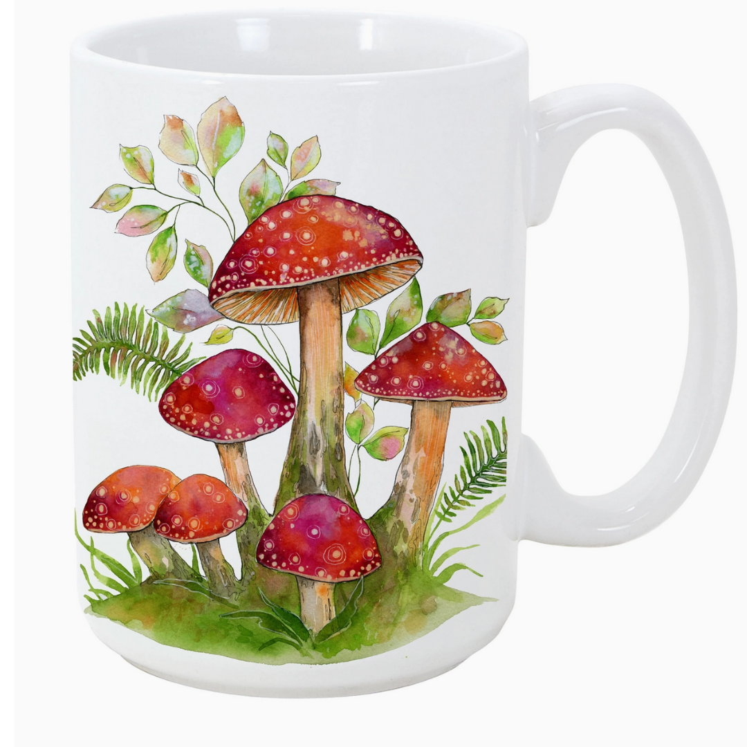 Magical Amanita Mushrooms 15oz Mug