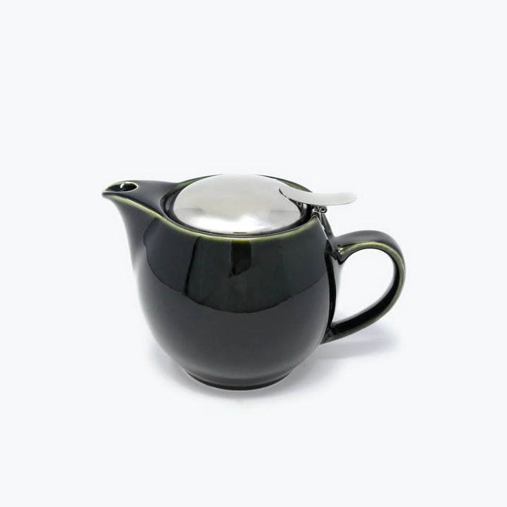Bee House Round Ceramic Teapot 15oz - Antique Green