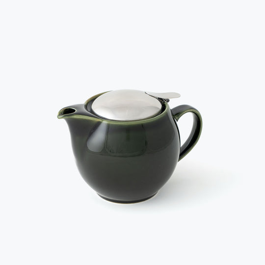 Bee House Round Ceramic Teapot 15oz - Antique Green