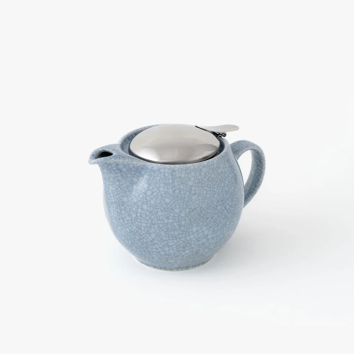 Bee House Round Ceramic Teapot 15oz - Crackle Lavender