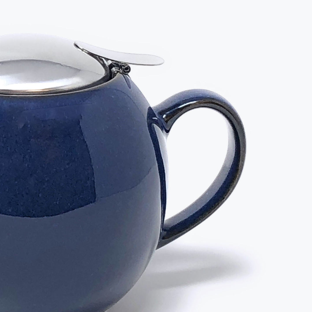 Bee House Round Ceramic Teapot 24oz - Jeans Blue