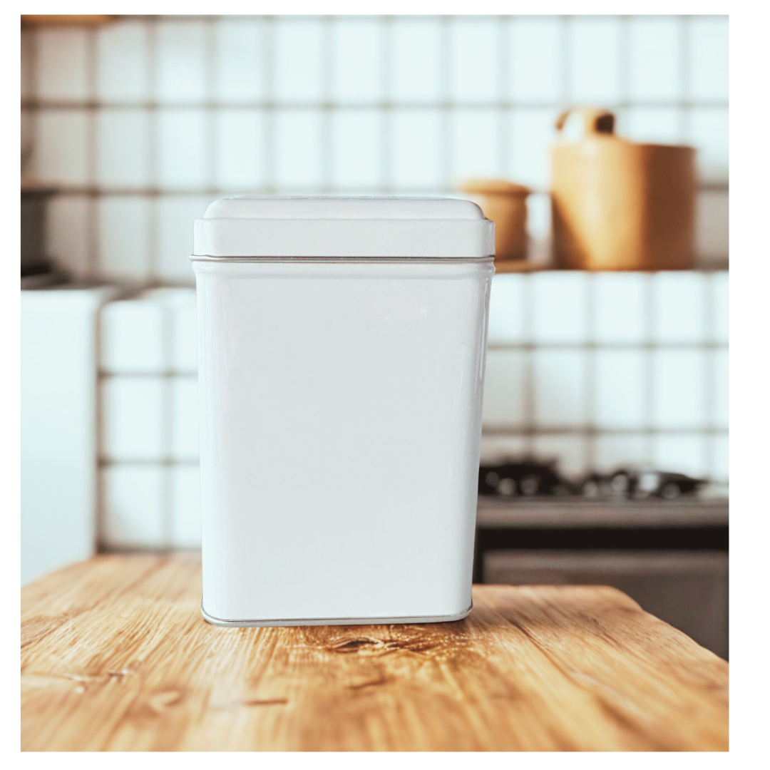 White MOJO Square Tin