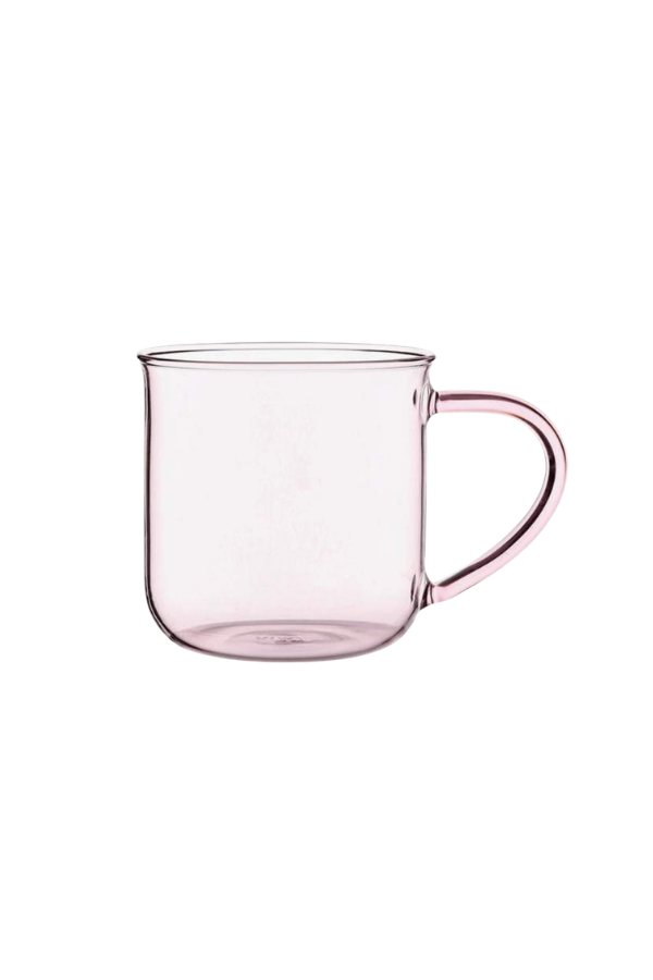 Minima Eva Glass Pink Tea Mug