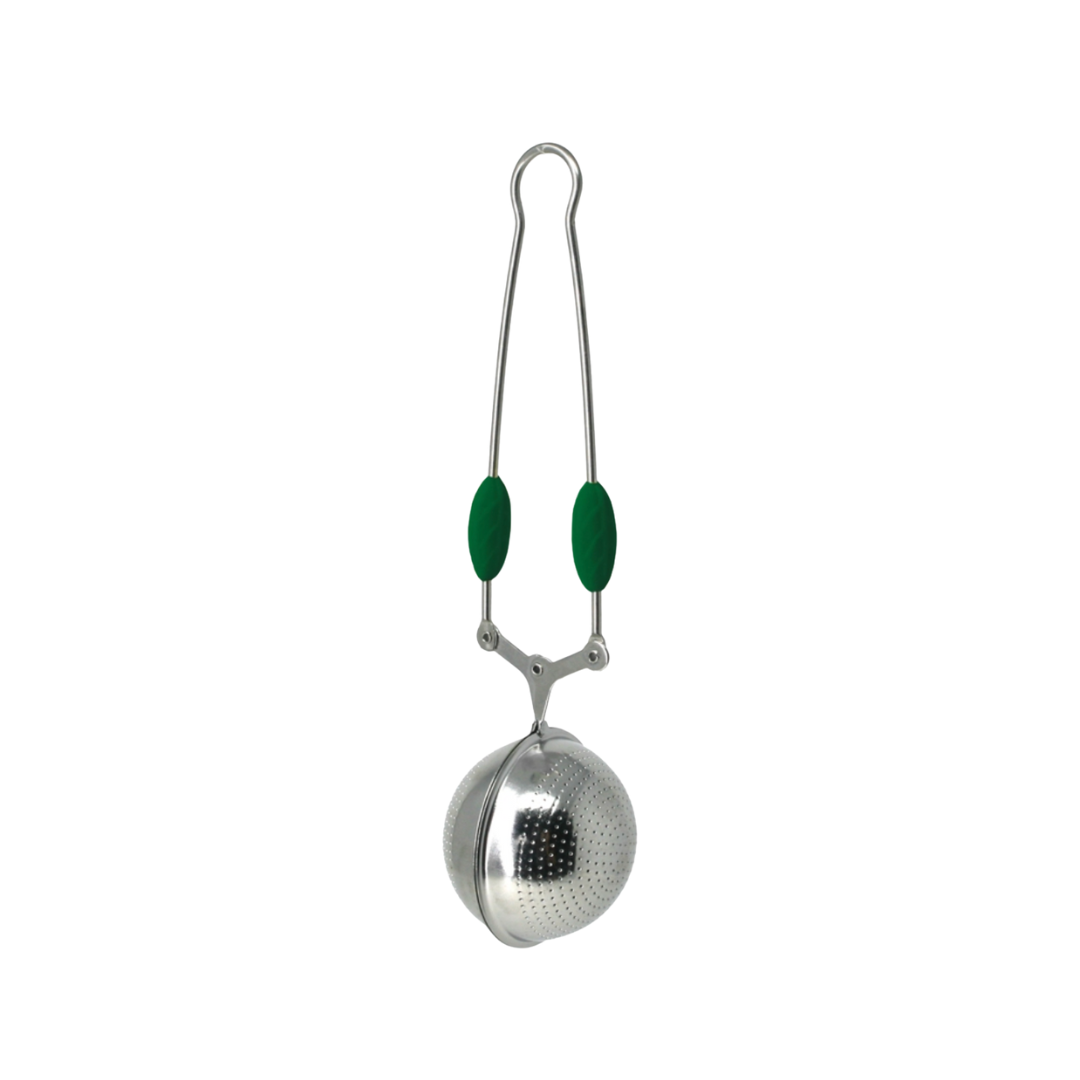 Tea Ball Infuser Tong with Green Grips