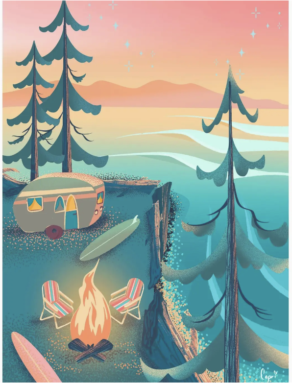 Coastal Camping 1000 Piece Puzzle