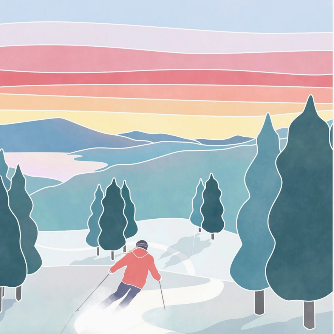Sunset Ski 500 Piece Puzzle