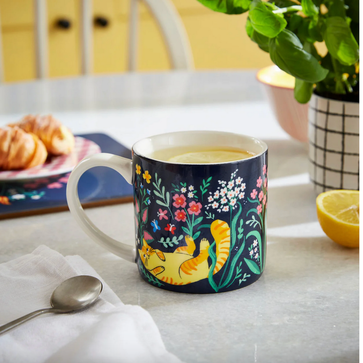 Marmalade Meadow Bone China Mug in Navy