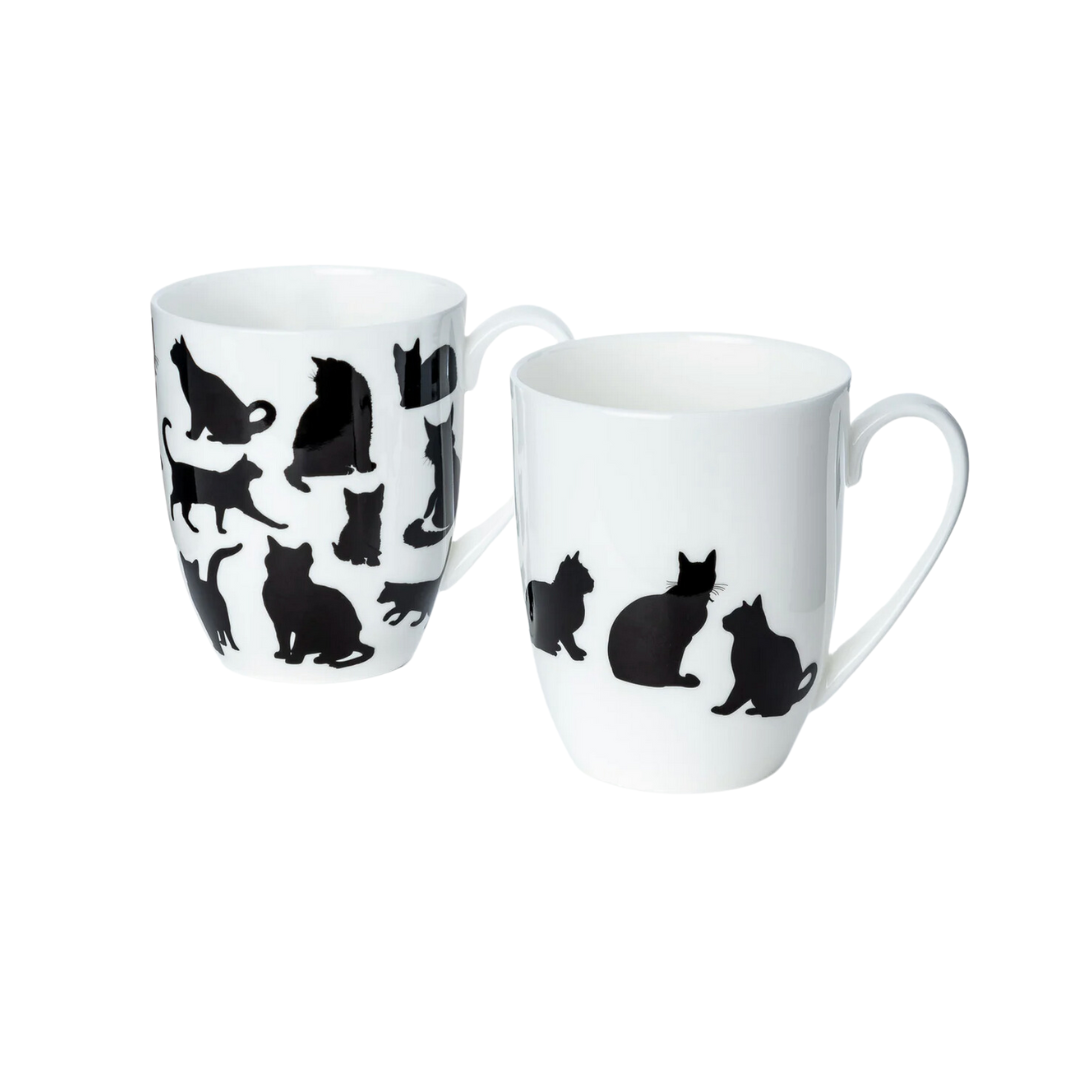 Cat Silhouette Mug Pair (2)
