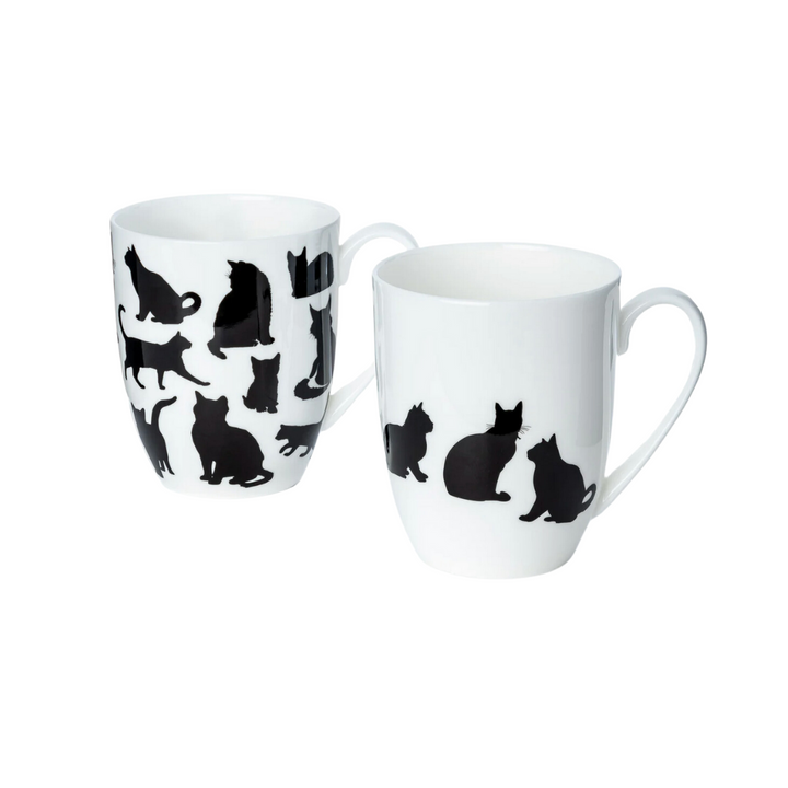 Cat Silhouette Mug Pair (2)
