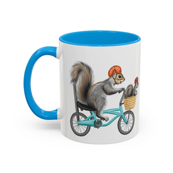 Squirrels on a Bike Ceramic Mug