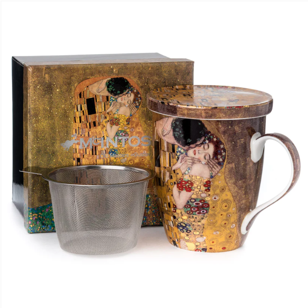 The Kiss Mug with Infuser (Klimt)