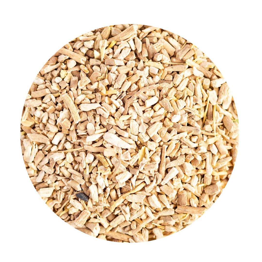 Loose Ashwagandha pieces.