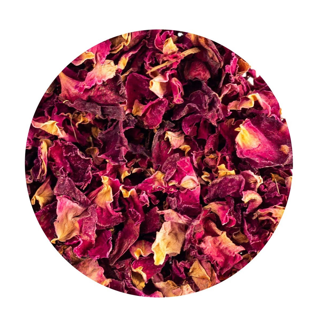 Loose Organic Rose petals.