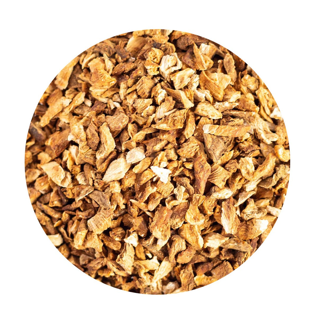 Loose Organic Burdock Root pieces.
