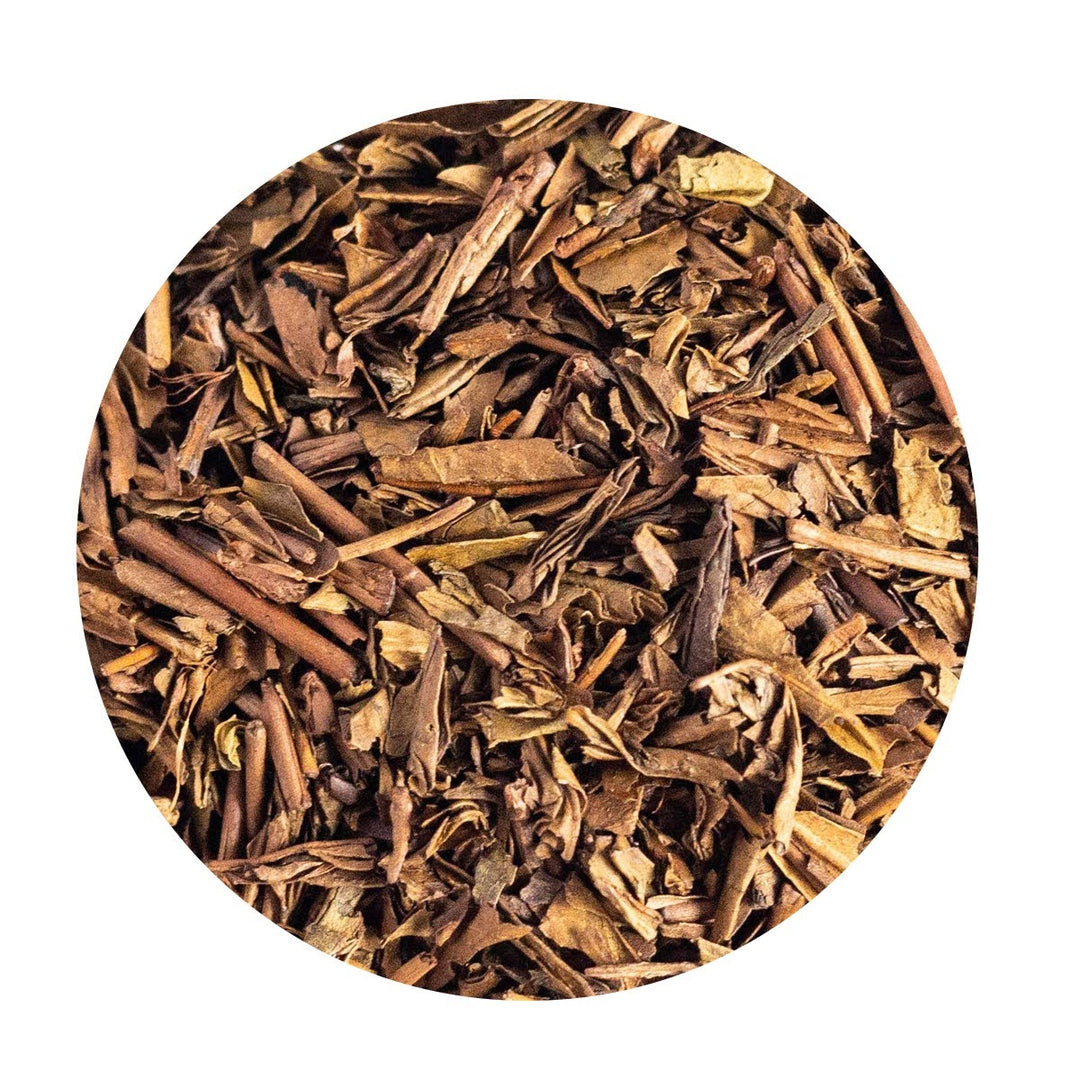 Loose Leaf Hojicha Green Tea.