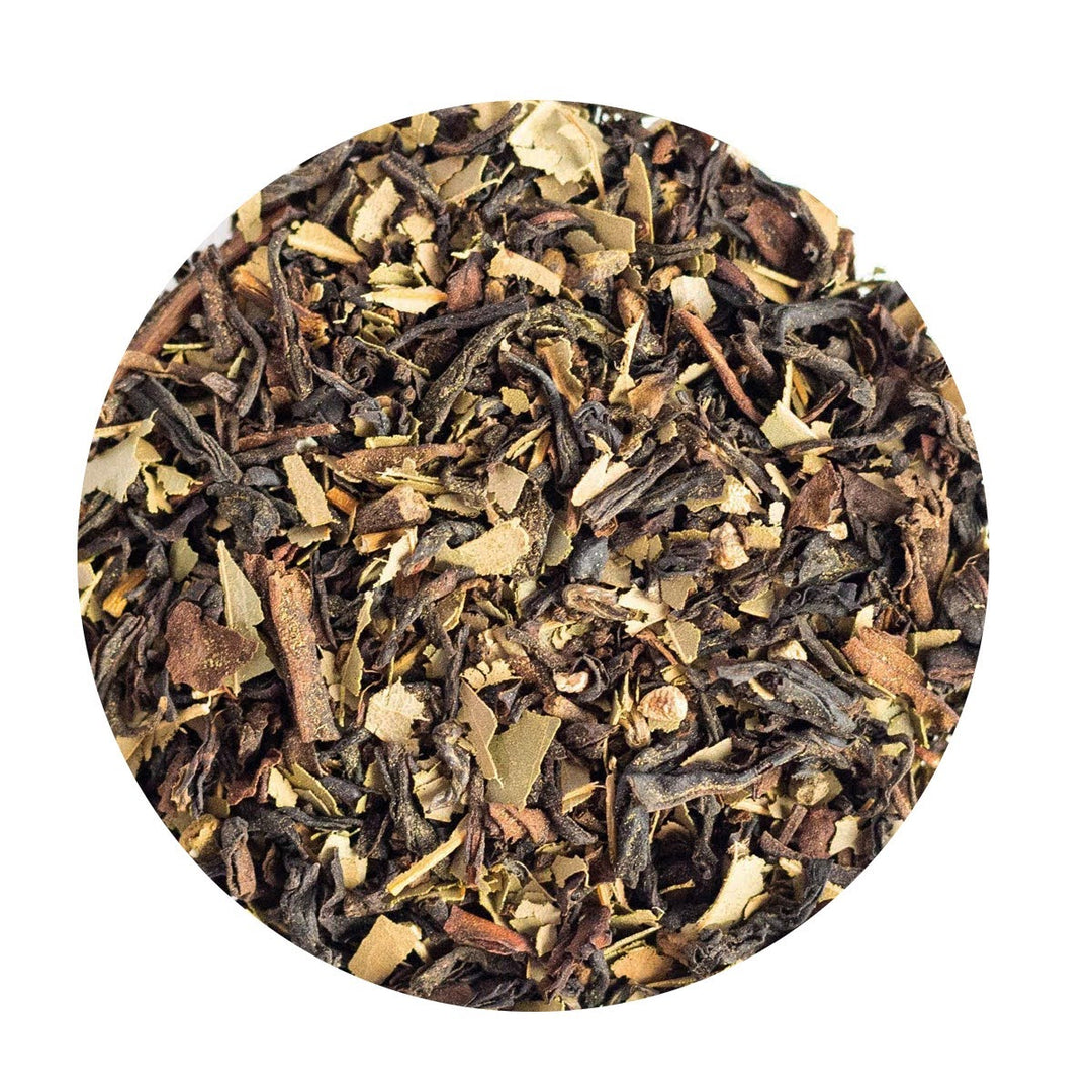 Loose Leaf Organic Black Tea with chai spices.